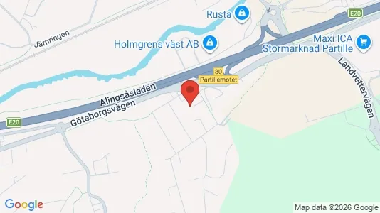 Apartments for rent i Partille - kort over placeringen