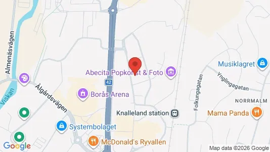 Apartments for rent i Borås - kort over placeringen