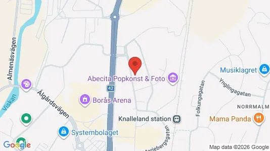 Apartments for rent i Borås - kort over placeringen