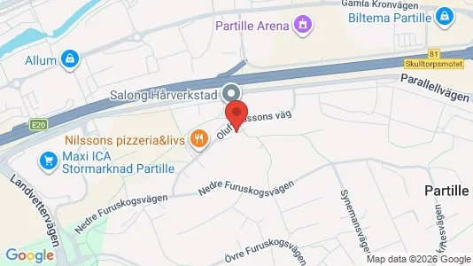 Apartments for rent i Partille - kort over placeringen