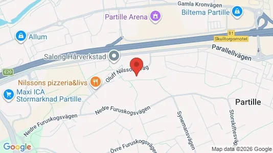 Apartments for rent i Partille - kort over placeringen