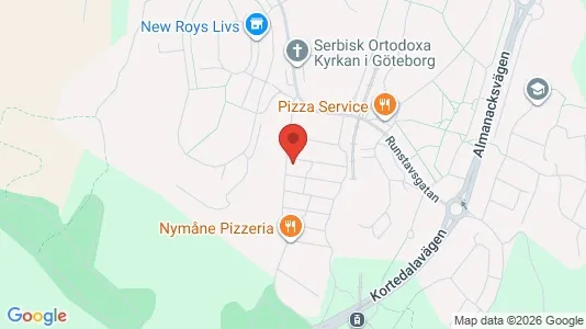 Apartments for rent i Gothenburg East - kort over placeringen