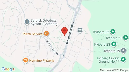 Apartments for rent i Gothenburg East - kort over placeringen