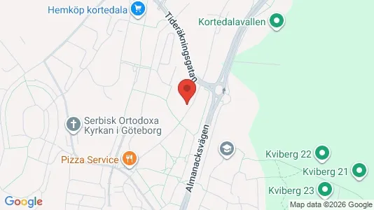 Apartments for rent i Gothenburg East - kort over placeringen