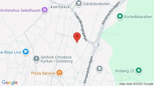 Apartments for rent i Gothenburg East - kort over placeringen