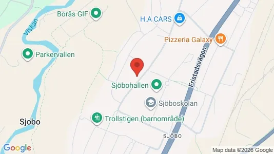 Apartments for rent i Borås - kort over placeringen