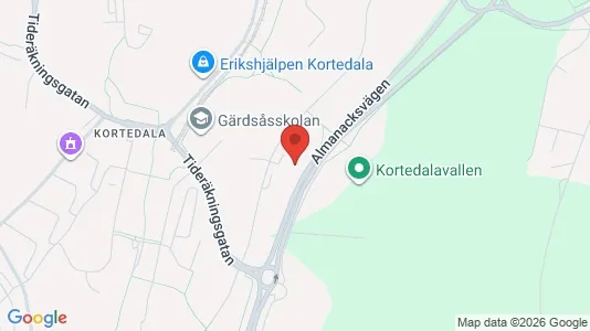 Apartments for rent i Gothenburg East - kort over placeringen
