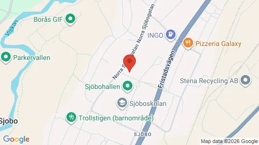 Apartments for rent i Borås - kort over placeringen