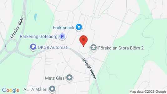 Apartments for rent i Gothenburg East - kort over placeringen