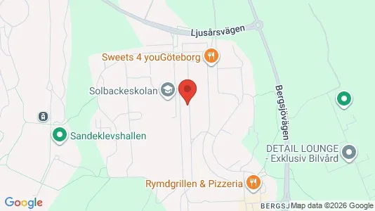 Apartments for rent i Gothenburg East - kort over placeringen