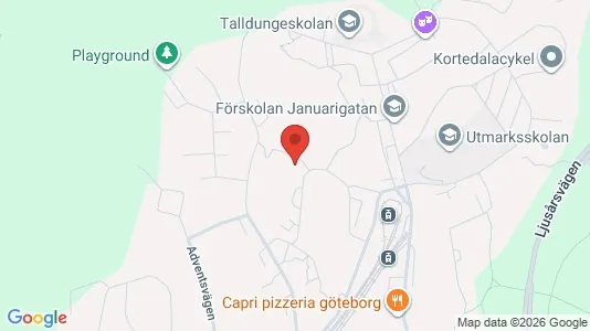 Apartments for rent i Gothenburg East - kort over placeringen