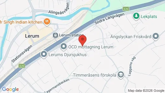 Apartments for rent i Lerum - kort over placeringen