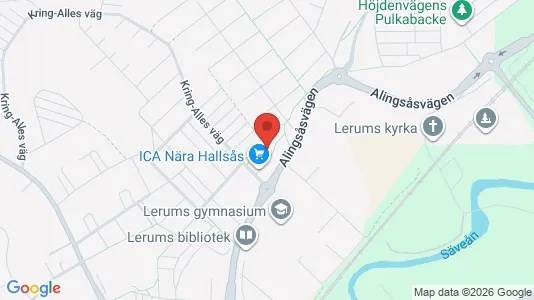 Apartments for rent i Lerum - kort over placeringen