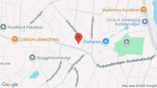 Apartments for rent i Jönköping - kort over placeringen