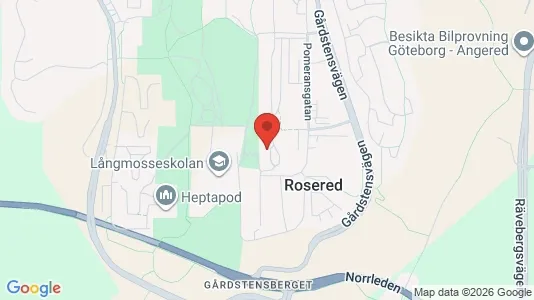 Apartments for rent i Angered - kort over placeringen