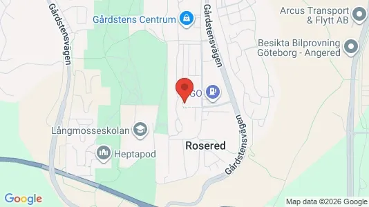 Apartments for rent i Angered - kort over placeringen