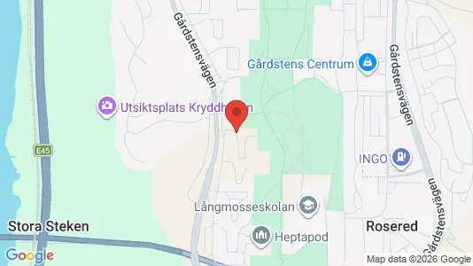 Apartments for rent i Angered - kort over placeringen