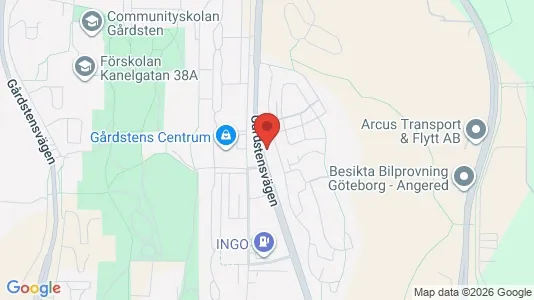 Apartments for rent i Angered - kort over placeringen