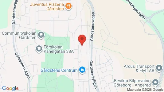 Apartments for rent i Angered - kort over placeringen