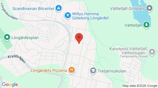 Apartments for rent i Angered - kort over placeringen