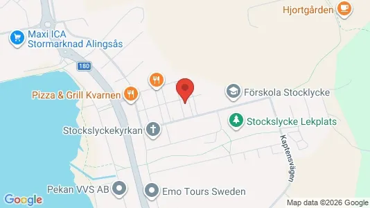 Apartments for rent i Alingsås - kort over placeringen