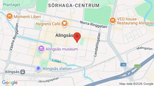 Apartments for rent i Alingsås - kort over placeringen