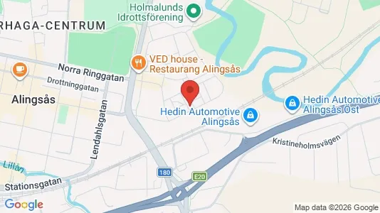 Apartments for rent i Alingsås - kort over placeringen