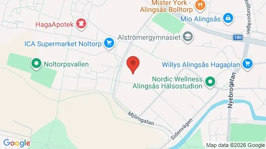 Apartments for rent i Alingsås - kort over placeringen