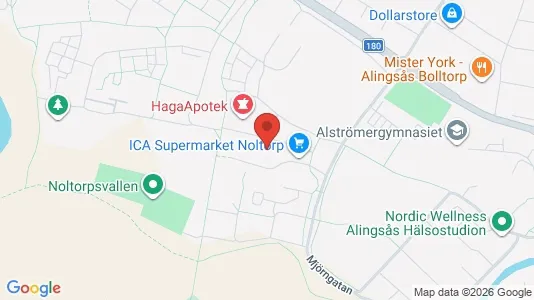 Apartments for rent i Alingsås - kort over placeringen