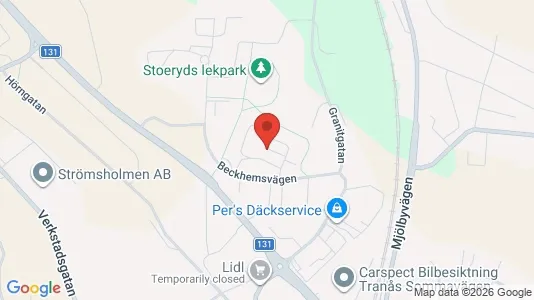 Apartments for rent i Tranås - kort over placeringen