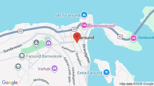 Apartments for rent i Farsund - kort over placeringen