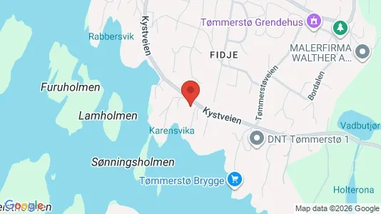 Rooms for rent i Kristiansand - kort over placeringen