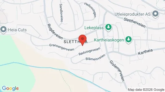 Rooms for rent i Kristiansand - kort over placeringen