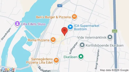 Apartments for rent i Lilla Edet - kort over placeringen