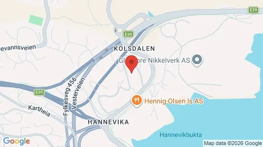 Rooms for rent i Kristiansand - kort over placeringen