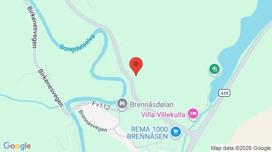Rooms for rent i Songdalen - kort over placeringen