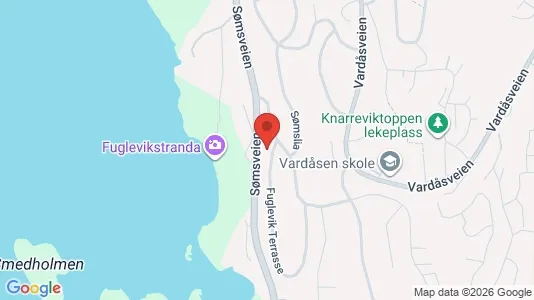 Rooms for rent i Kristiansand - kort over placeringen