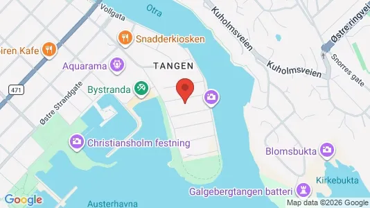 Apartments for rent i Kristiansand - kort over placeringen