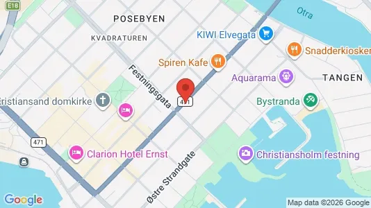 Apartments for rent i Kristiansand - kort over placeringen