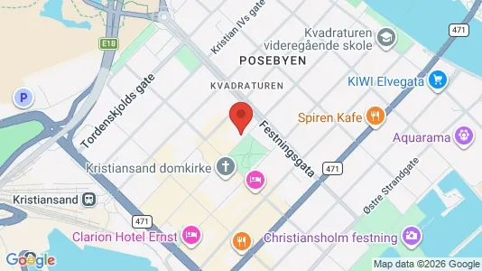 Apartments for rent i Kristiansand - kort over placeringen