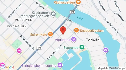 Apartments for rent i Kristiansand - kort over placeringen