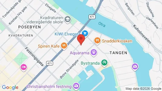 Apartments for rent i Kristiansand - kort over placeringen