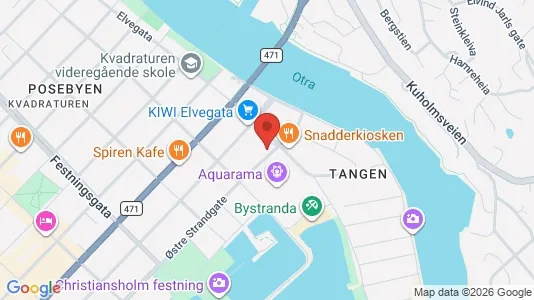 Apartments for rent i Kristiansand - kort over placeringen