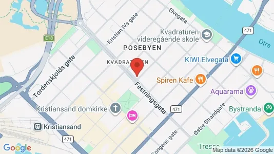 Apartments for rent i Kristiansand - kort over placeringen