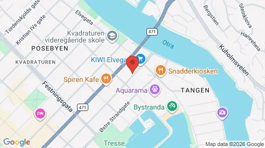 Apartments for rent i Kristiansand - kort over placeringen