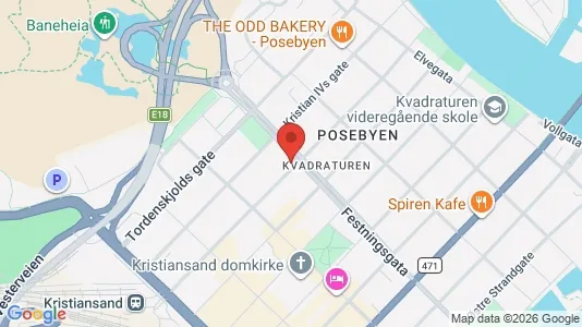 Apartments for rent i Kristiansand - kort over placeringen