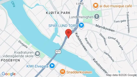 Apartments for rent i Kristiansand - kort over placeringen