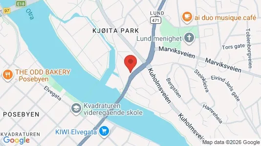 Apartments for rent i Kristiansand - kort over placeringen