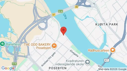 Apartments for rent i Kristiansand - kort over placeringen