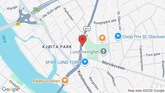 Apartments for rent i Kristiansand - kort over placeringen